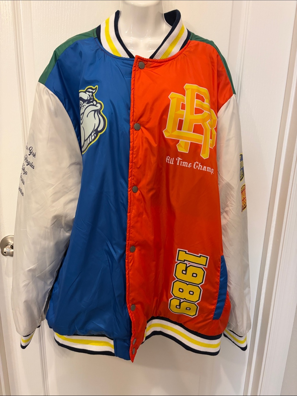 Reason NY Multicolor Varsity Bomber Jacket XXL - Picture 2 of 8